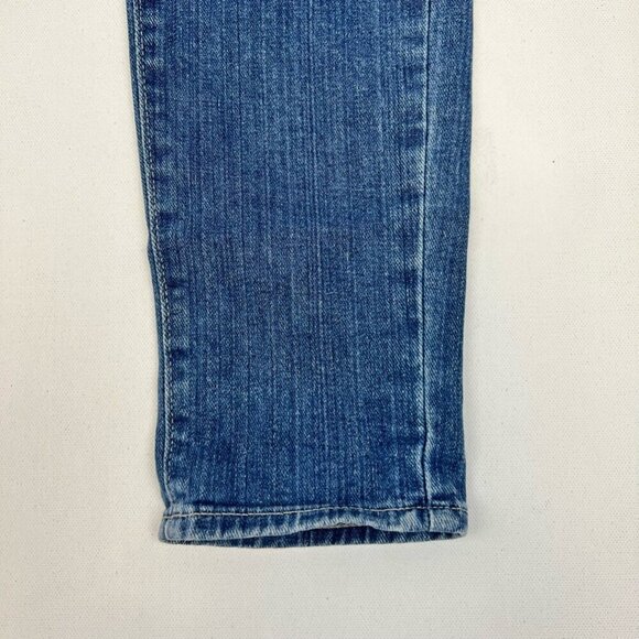 Paige Womens Verdugo Ultra Skinny Jeans Blue Distressed Low Rise 25 Waist - Picture 6 of 10